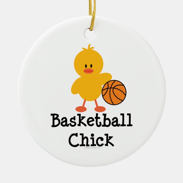 Basketball Chick Ornament (Front)