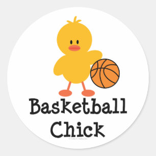 Basketball Chick Stickers