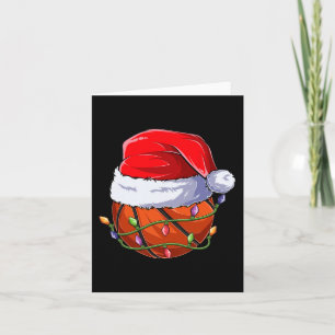 Basketball Christmas Boy Apparel Card