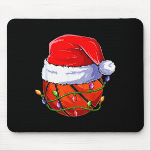 Basketball Christmas Boy Apparel, Funny Santa Srt  Mouse Pad