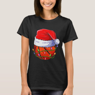 Basketball Christmas Boy Apparel, Funny Santa Srt  T-Shirt