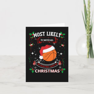 Basketball Christmas  Card