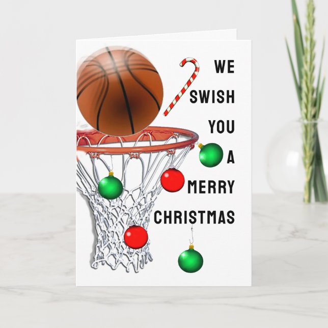 Basketball Christmas Card (Front)