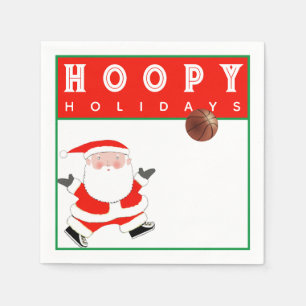 Basketball Christmas Holiday Party Napkin