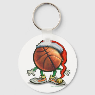 Basketball Christmas Key Ring