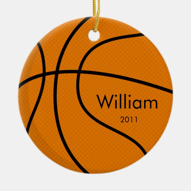 Basketball Christmas Ornament (Front)
