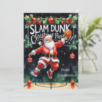 BASKETBALL Christmas Party watercolor