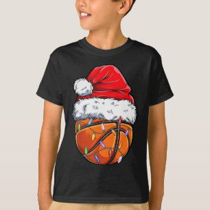 Basketball Christmas Santa Hat - Fun Basketball Xm T-Shirt