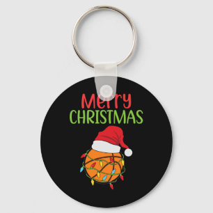 Basketball Christmas Santa Xmas Sport Christmas Ba Key Ring