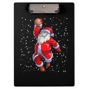 Basketball Christmas Shirt Men Boys Basketball San Clipboard