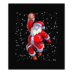 Basketball Christmas Shirt Men Boys Basketball San Photo Print