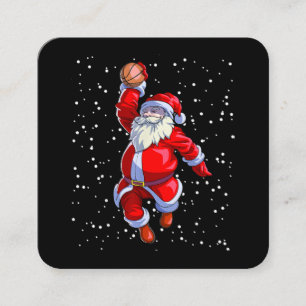 Basketball Christmas Shirt Men Boys Basketball San Square Business Card