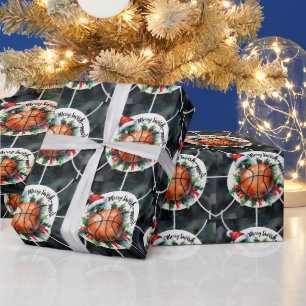 Basketball Christmas themed Wrapping Paper