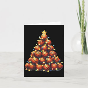 Basketball Christmas Tree  Card