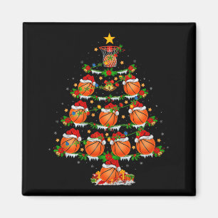 Basketball Christmas Tree Lights Srts Player Xmas  Magnet