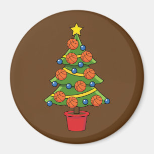 Basketball Christmas Tree Magnet