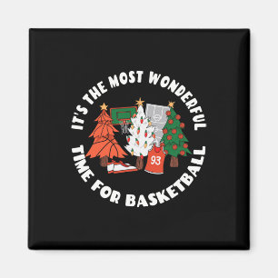 Basketball Christmas Trees Graphic - Basketball Pl Magnet