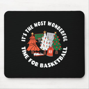 Basketball Christmas Trees Graphic - Basketball Pl Mouse Pad