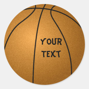 Basketball Classic Round Sticker