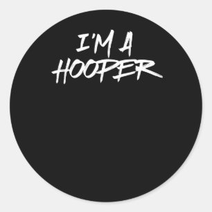 Basketball classic round sticker