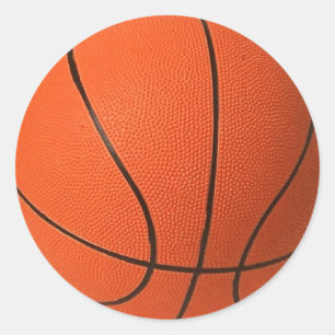 Basketball Classic Round Sticker