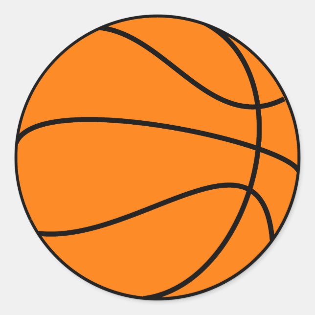 Basketball Classic Round Sticker (Front)