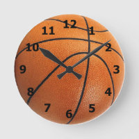 Basketball Clock with Numbers
