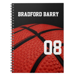 Basketball Close-up Sports Team Spiral Notebook