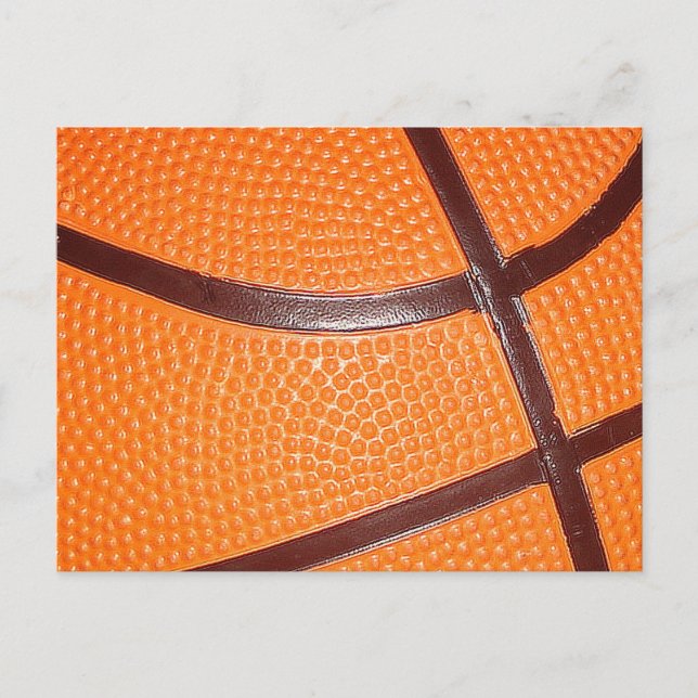 Basketball Close-Up Texture Skin Postcard (Front)