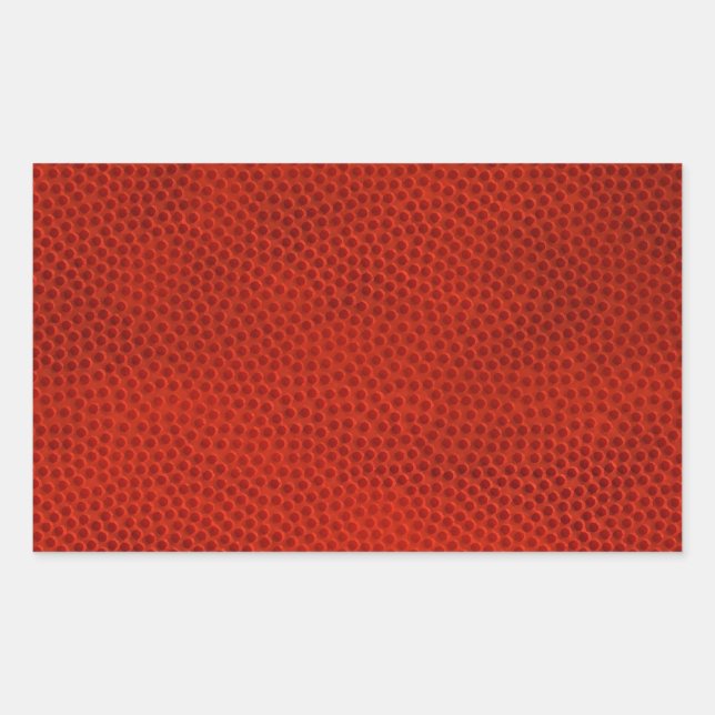 Basketball Close-Up Texture Skin Rectangular Sticker (Front)