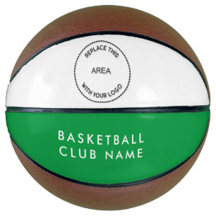 Basketball Club Name Logo Green White or Any Colou