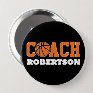 Basketball Coach 10 Cm Round Badge