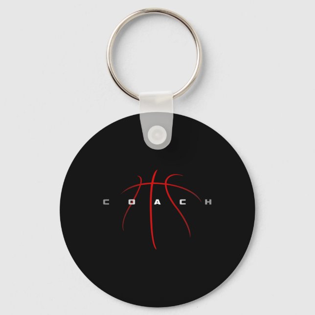 Basketball Coach 1 Key Ring (Front)
