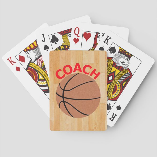 Basketball Coach Bicycle Playing Cards Decks (Back)