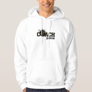 Basketball Coach Black and Gold - SRF Hoodie