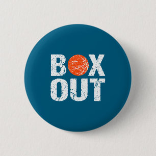 Basketball Coach Box Out Saying Novelty Gift _1 6 Cm Round Badge