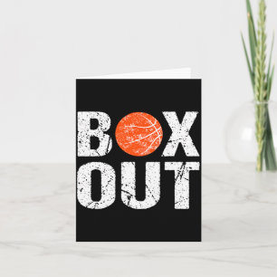 Basketball Coach Box Out Saying Novelty Gift _1  Card