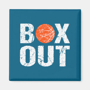 Basketball Coach Box Out Saying Novelty Gift _1 Magnet