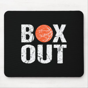 Basketball Coach Box Out Saying Novelty Gift Mouse Pad