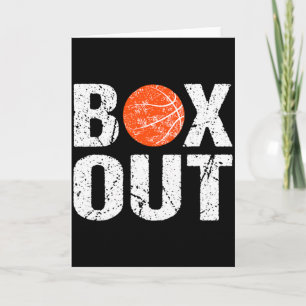 Basketball Coach Box Out Saying Novelty Gift T Shi Card