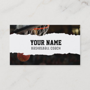 Basketball Coach Business Card