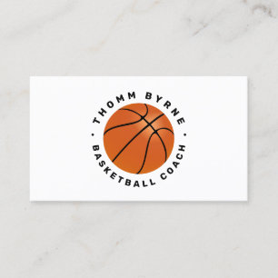Basketball Coach Business Card