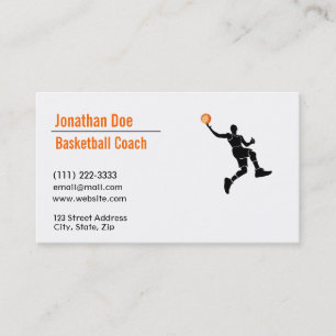 Basketball Coach Business Card