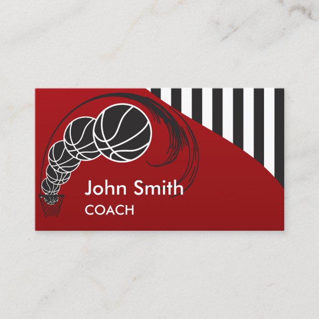 Basketball Coach Business Card (Front)