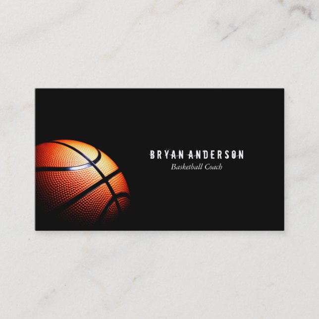 Basketball Coach Business Card (Front)