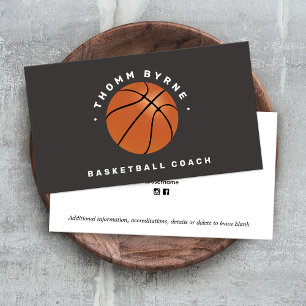 Basketball Coach Business Card