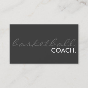 basketball coach. (colour customisable) business card