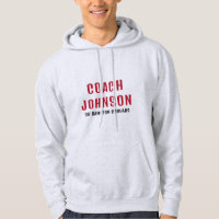 Basketball Coach Custom Name And Team Hoodie