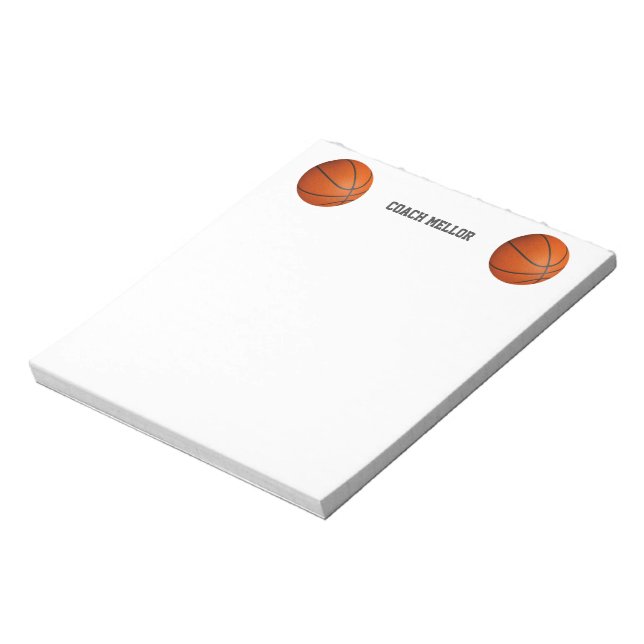 basketball coach custom name notepad (Rotated)