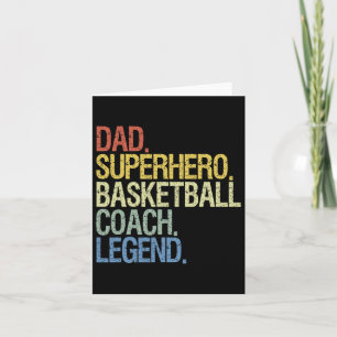 Basketball Coach Dad Card